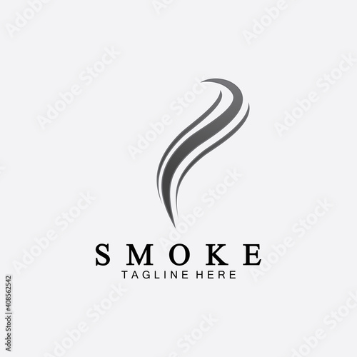 Smoke steam icon logo illustration isolated on white background,Aroma vaporize icons. Smells vector line icon, hot aroma, stink or cooking steam symbols, smelling or vapor