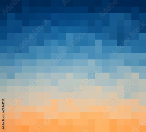 Abstract Blue light geometric Background, Creative Design Templates. Pixel art Grid Mosaic, 8 bit vector background.
