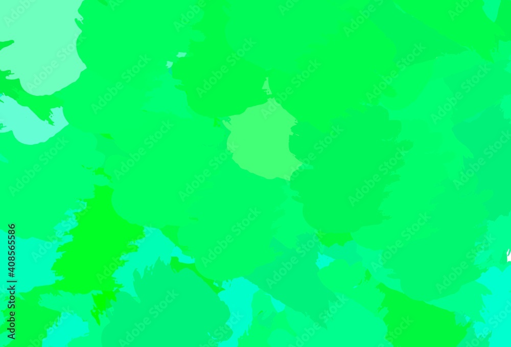 Obraz premium Light Green, Yellow vector texture with abstract forms.