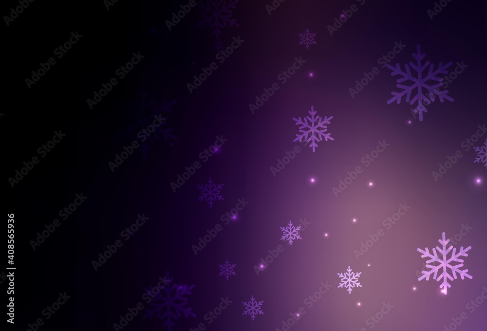 Dark Purple vector background in Xmas style. Dark Purple vector background in Xmas style.