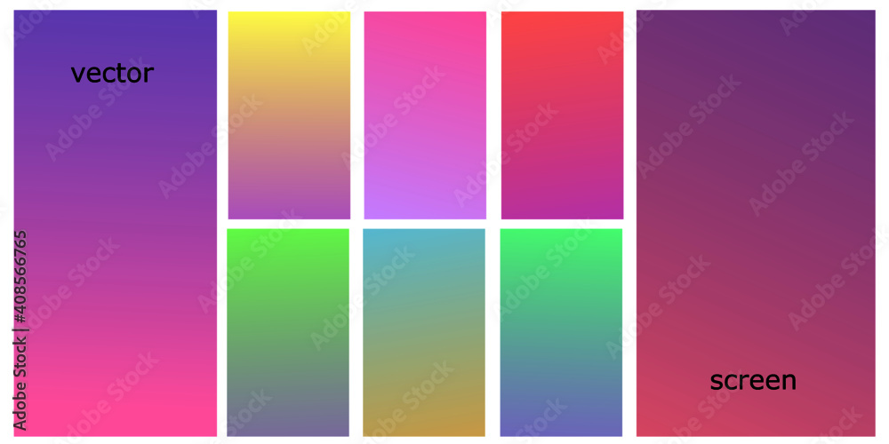 Gradient rainbow colors modern abstract backgrounds. Trendy vibrant rainbow color illustration