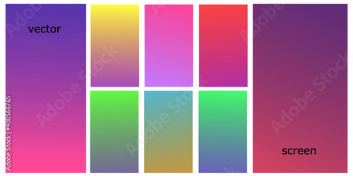 Gradient rainbow colors modern abstract backgrounds. Trendy vibrant rainbow color illustration