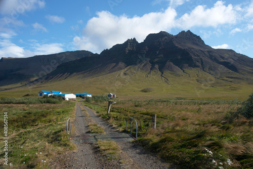 A rural landscape in Iceland.