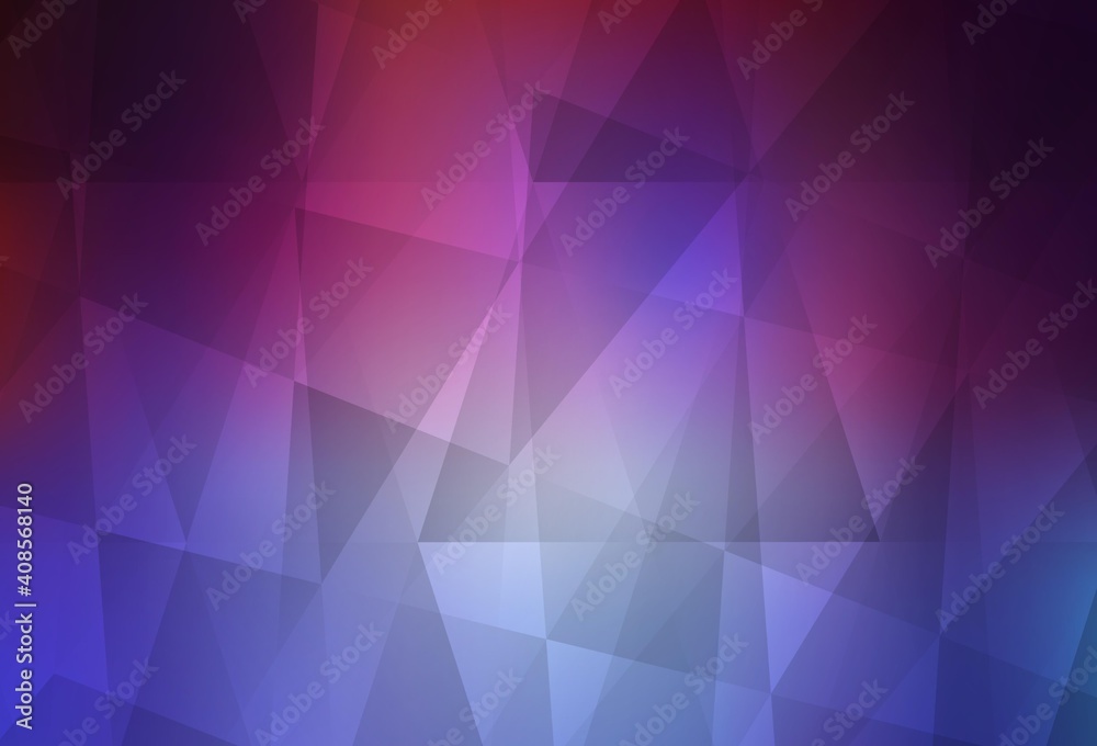 Light Blue, Red vector polygonal pattern. Light Blue, Red vector polygonal pattern.