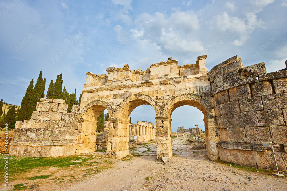 Turkey, a gateway city in the ancient city of Hierapolis