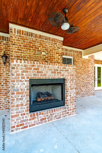 Fireplace On Porch