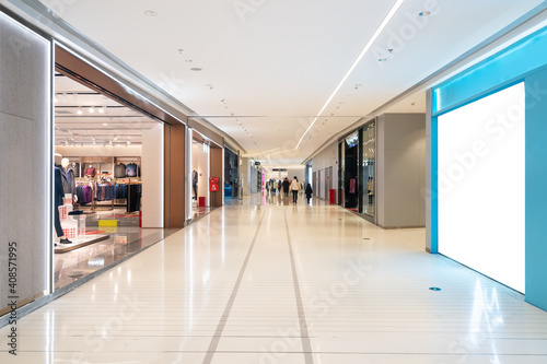 Obraz na płótnie Interior space of department store w salonie