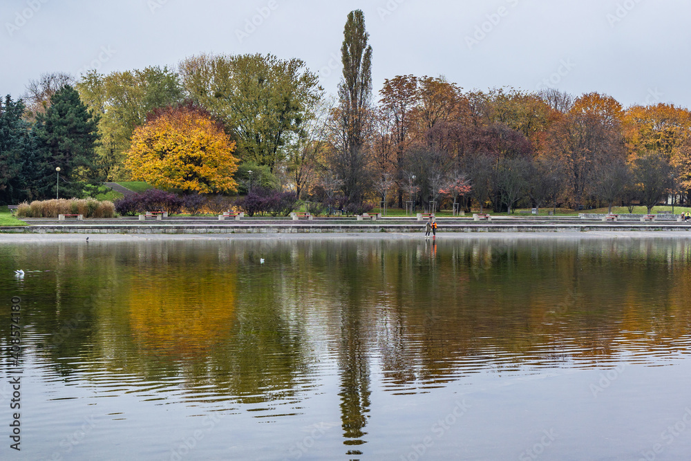 Pole Mokotowskie park in Warsaw, Poland Pole Mokotowskie park in Warsaw, Poland