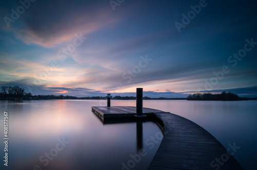 Wallpaper Mural Long exposure  ...  sunset at a lake. Torontodigital.ca