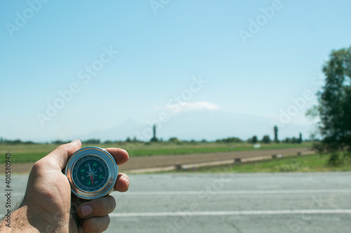 compass and mount Ararat