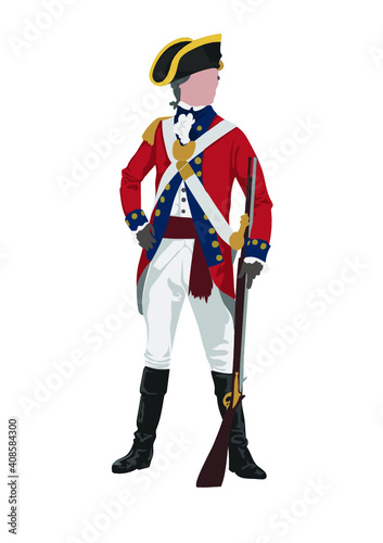 British redcoat soldier -- Revolutionary War Uniform