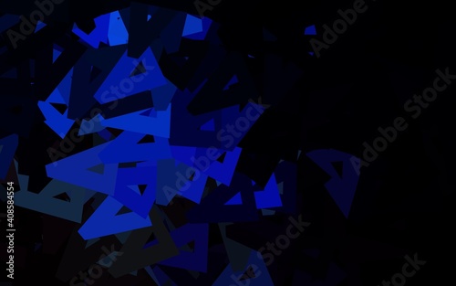 Dark Blue, Yellow vector layout with lines, triangles.