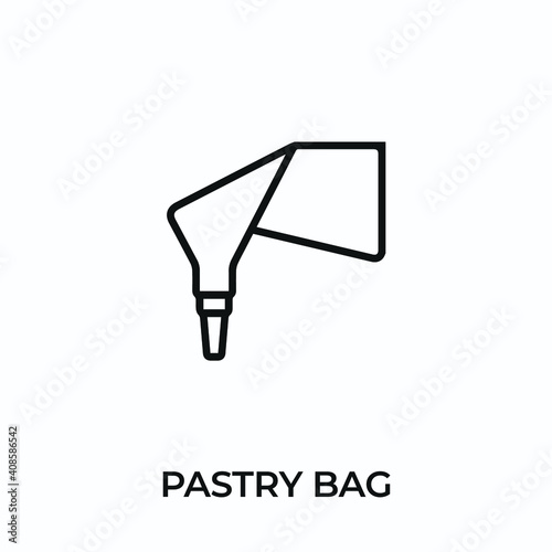 pastry bag icon vector. pastry bag sign symbol for modern design. Vector illustration