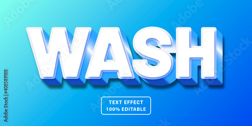 Wash editable text effect