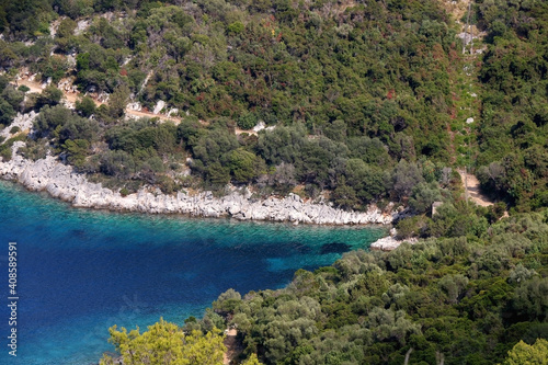 Fototapeta Naklejka Na Ścianę i Meble -  Picturesque bay on island Lastovo, Croatia.