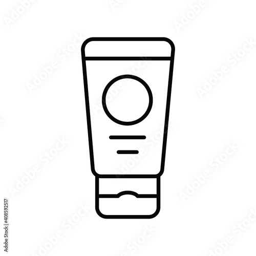 Hand and Face Cream beauty line icon