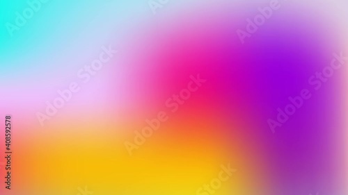 Abstract Gradient Loop. Vivid Colourful Blurry Background.