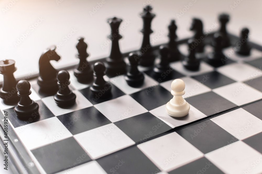Strategy and competition concept with chessmate. Strategy and competition concept with chessmate.