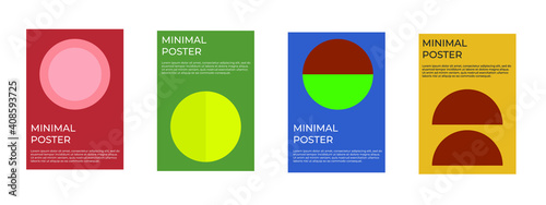 Company identity brochure template collection. Business presentation vector A4 vertical orientation front page mock up set. Corporate report cover abstract geometric illustration design layout bundle.
