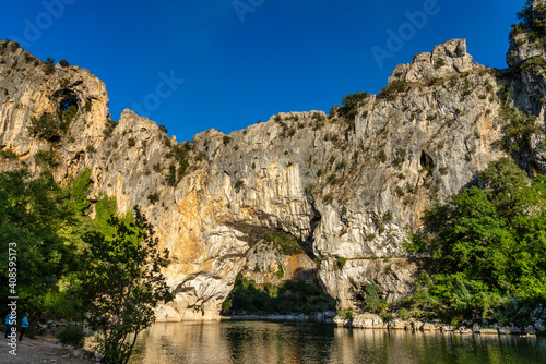 Pont D'Arc, rock arch over the Ardeche River in France