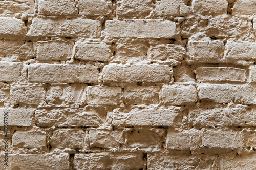 brick wall white coloure. close up photo