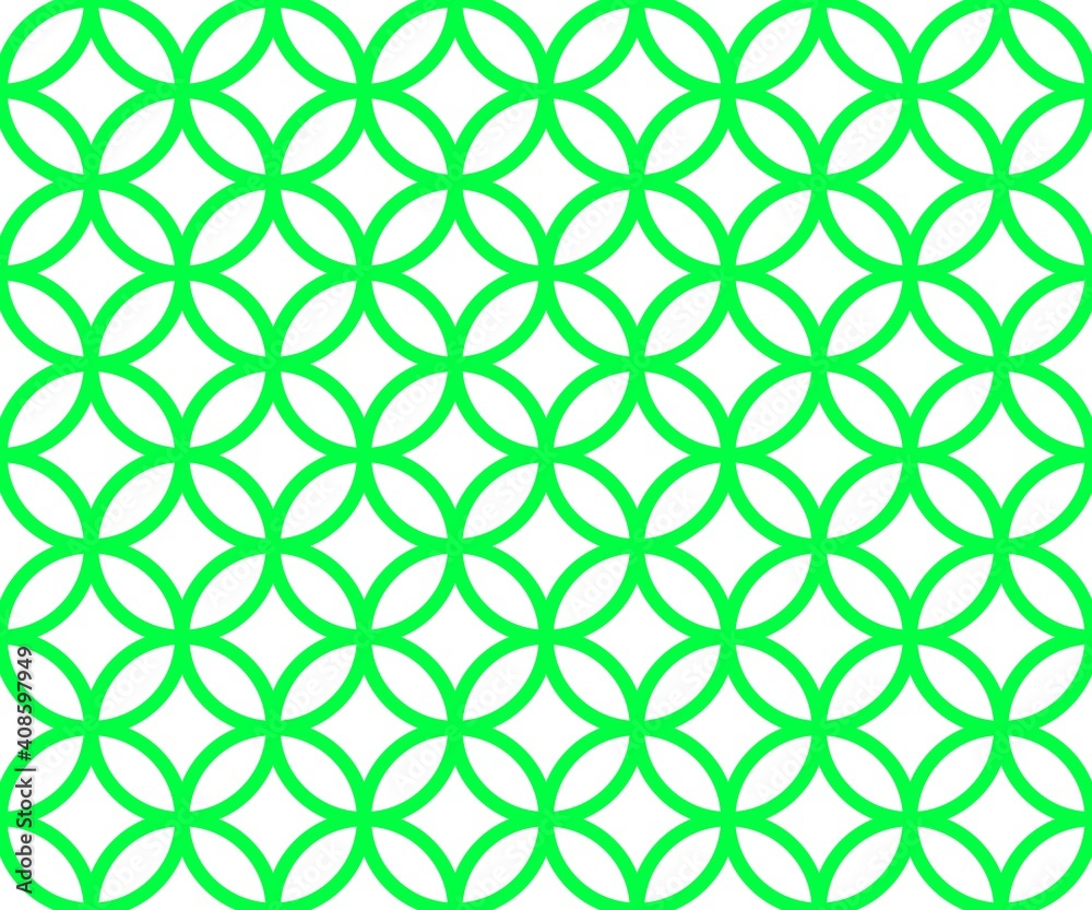 Fototapeta premium 七宝 日本 伝統 文様 シームレス