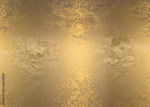 Golden abstract decorative paper texture background for artwork - Illustration