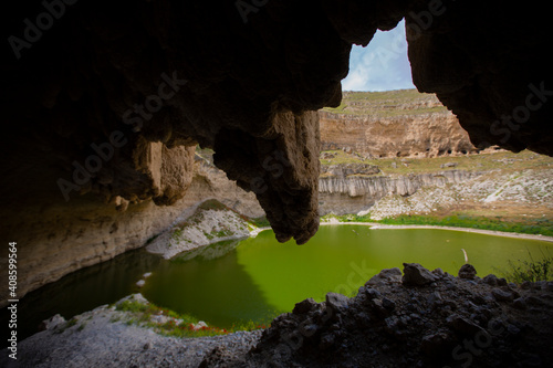 Cirali Pothole is in Akviran Plateau in the north west of Yenikent District of Konya's Karapınar district. photo