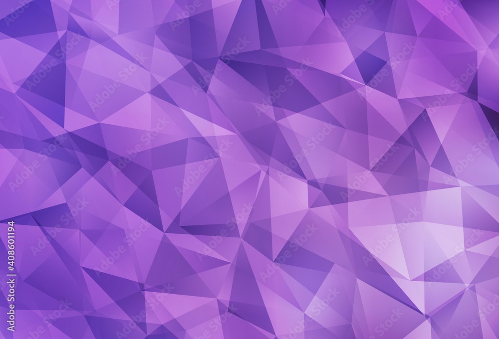 Light Purple vector shining triangular layout. Light Purple vector shining triangular layout.