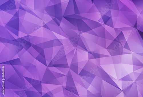 Light Purple vector shining triangular layout.