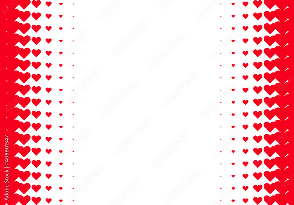 Fototapeta premium Valentine's Day background with simple heart shaped filter