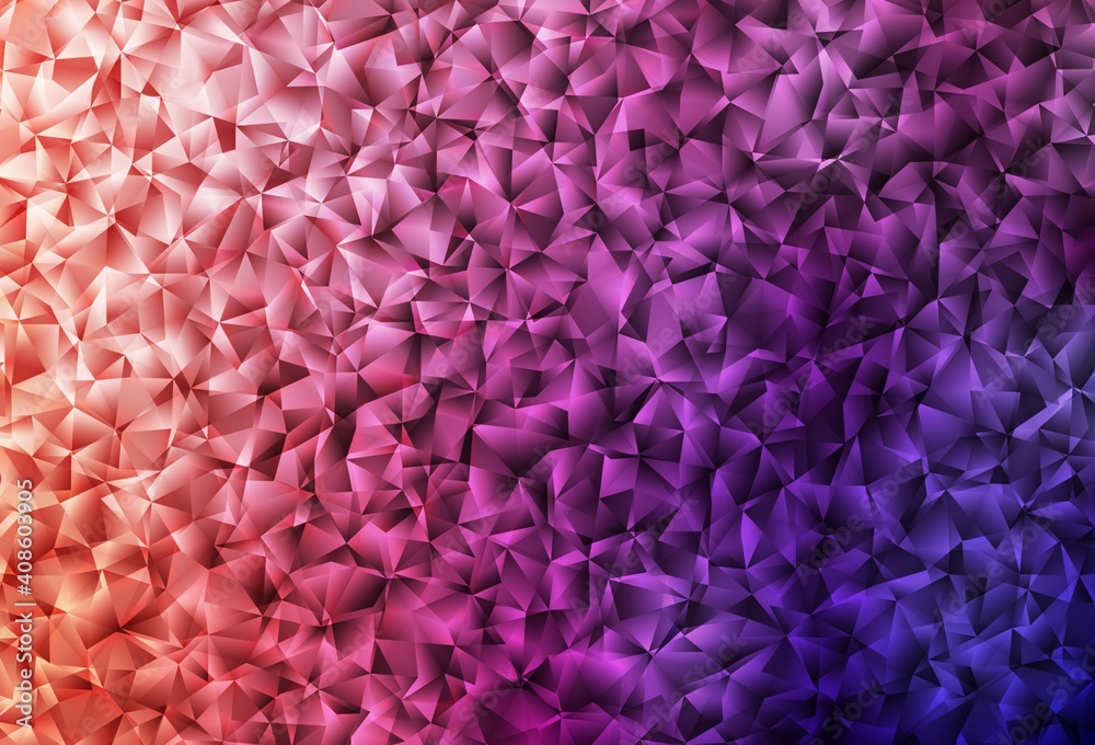 Dark Pink, Red vector abstract mosaic background. Dark Pink, Red vector abstract mosaic background.