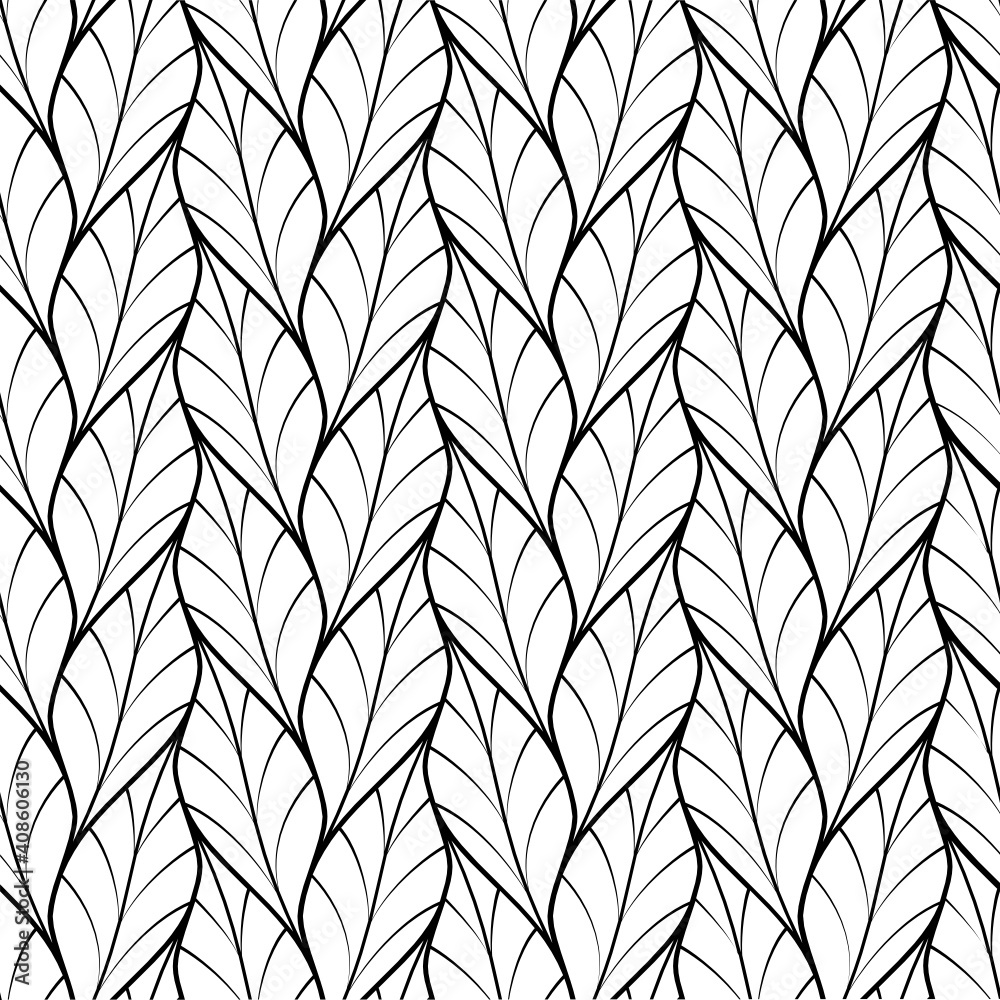 Vector geometric seamless pattern.
Modern geometric background with leaves.
Pattern, stencil, vector, endless, seamless, abstract, background, texture, thread, wave, leaf, vegetable, mesh, lattice, ge