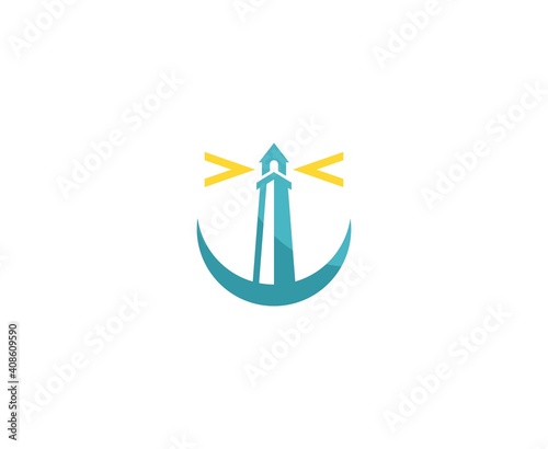 Fototapeta Naklejka Na Ścianę i Meble -  Lighthouse logo
