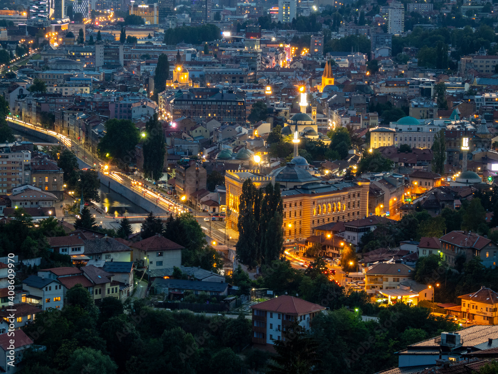 Obraz premium view of the city