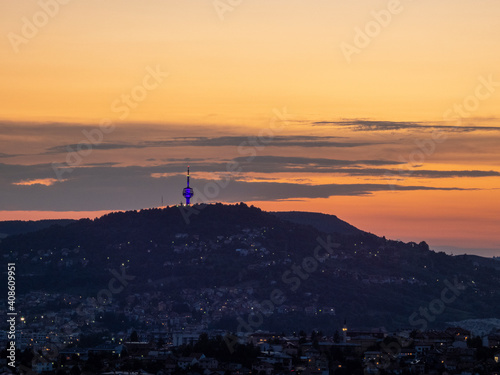 sunset over the city © Amer