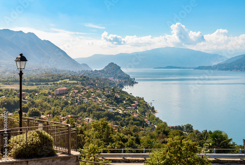 Landscape of the Lake Maggiore by Belvedere Pasquè of Brezzo di Bedero, province of Varese, Italy photo