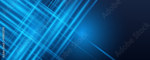 Blue blurry dots lights background