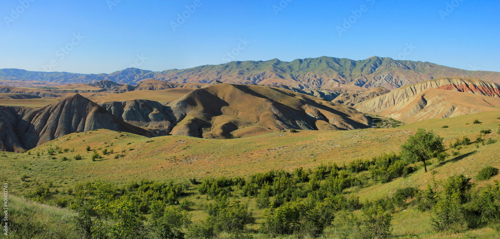Khizi mountains. Azerbaijan. Beautiful mountain landscape