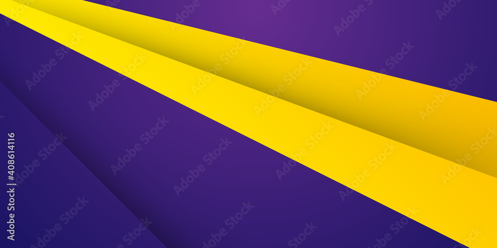 Obraz Luxurious purple and yellow orange golden overlap layer background. Shades of purple abstract polygonal geometric background. Low poly