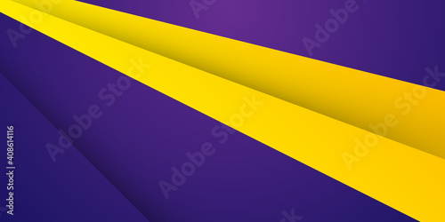 Luxurious purple and yellow orange golden overlap layer background. Shades of purple abstract polygonal geometric background. Low poly