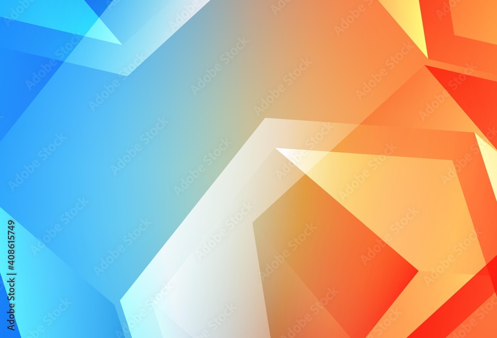 Light Blue, Yellow vector shining triangular layout. Light Blue, Yellow vector shining triangular layout.