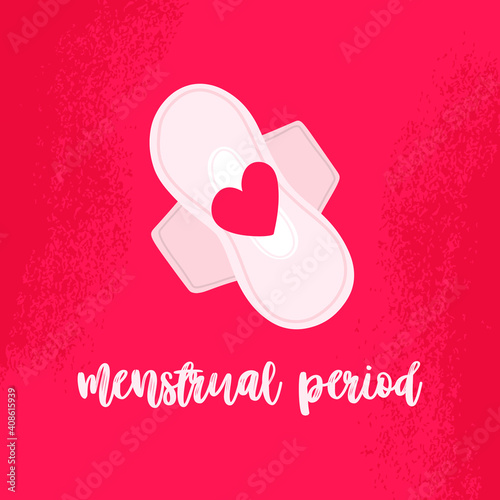 menstrual period. gaskets. Feminine hygiene