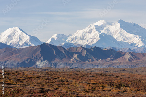 Scenic Denali National Park Alaska Landscape in Autumn