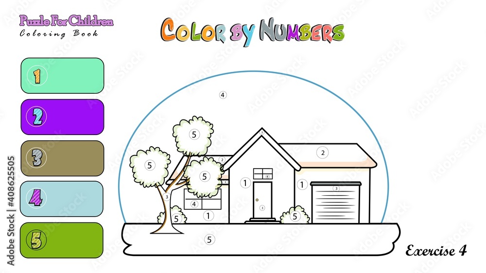 kids learn with colors book for children puzzle exercise 5