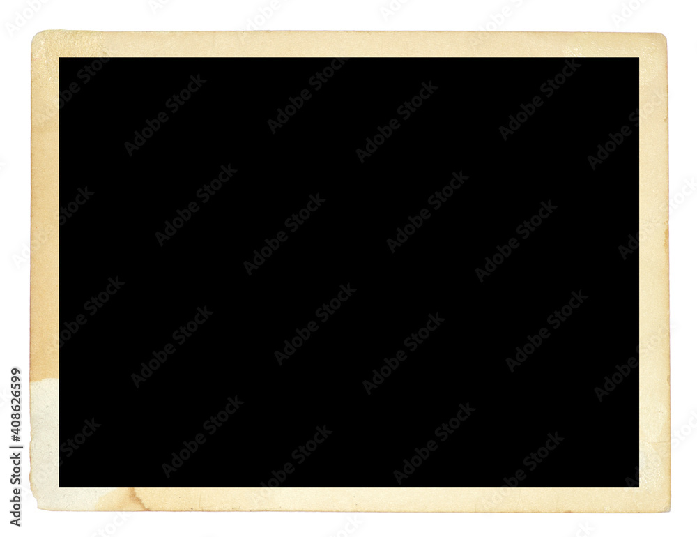 photo frame card isolated on the white backgrounds