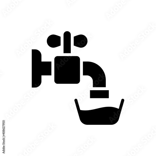Water System vector icon style illustration in solid. EPS 10 File