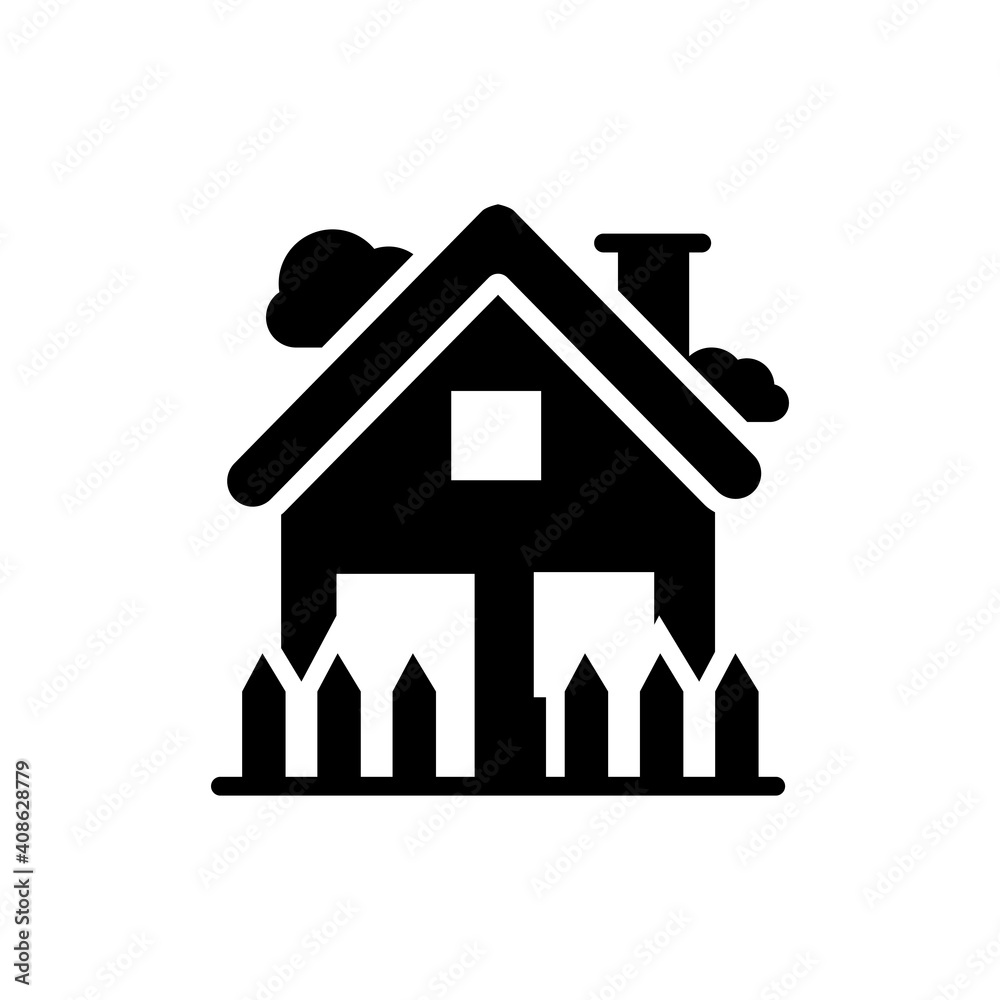 Home vector icon style illustration in solid. EPS 10 File