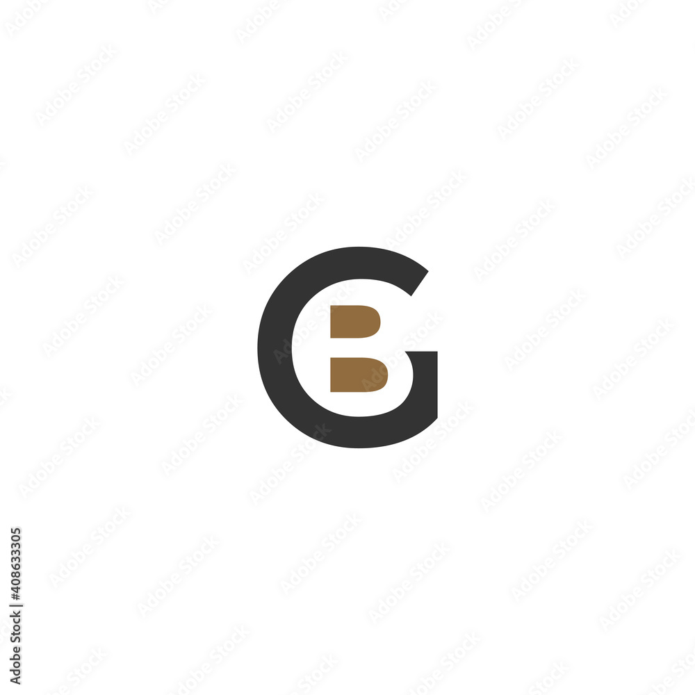 BG combine vector logo template BG combine vector logo template