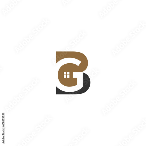 BG real estate vector logo template